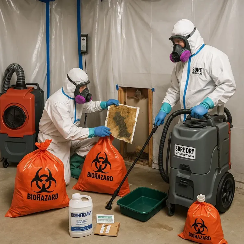 Contaminated Water Handling Protocols process in Pole Ojea, PR